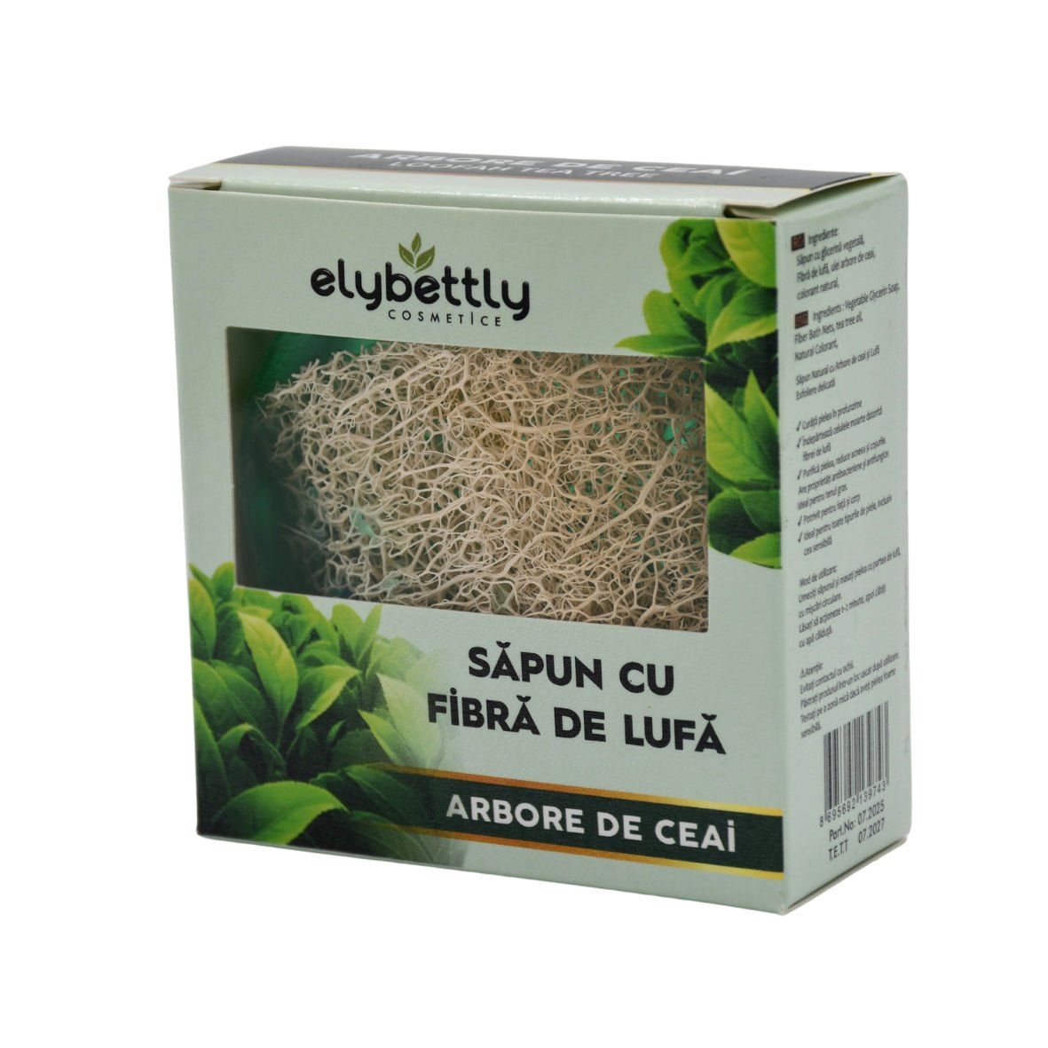 Săpun cu fibre de lufă arbore de ceai