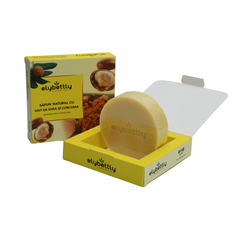 Săpun Natural cu Unt de Shea și Curcuma