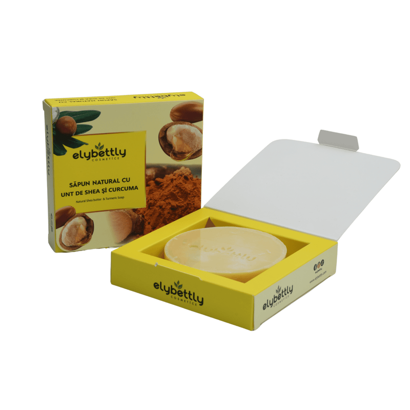 Săpun Natural cu Unt de Shea și Curcuma