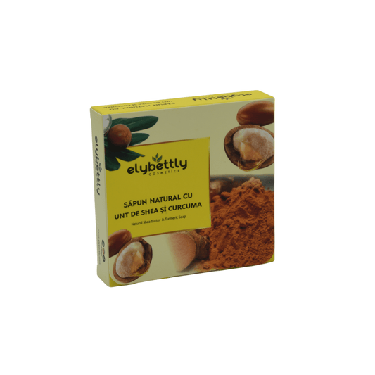 Săpun Natural cu Unt de Shea și Curcuma