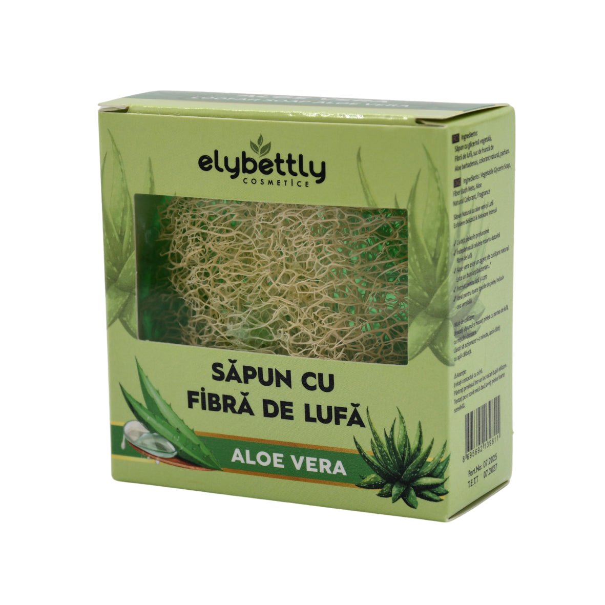 Săpun cu fibre de lufă aloe vera