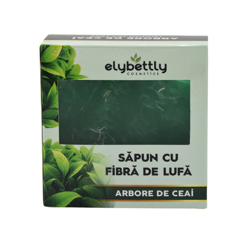 Săpun cu fibre de lufă arbore de ceai