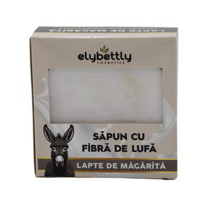 Săpun cu fibre de lufă lapte de măgăriță